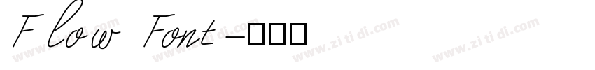 Flow Font字体转换